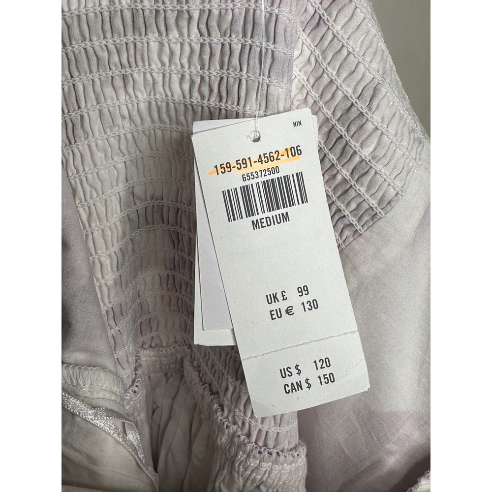 NEW Abercrombie & Fitch Emerson Poplin Puff Sleeve Midi Dress Medium Floral NWT - Picture 9 of 13